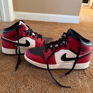 Nike Red, Black, and White Sneakers